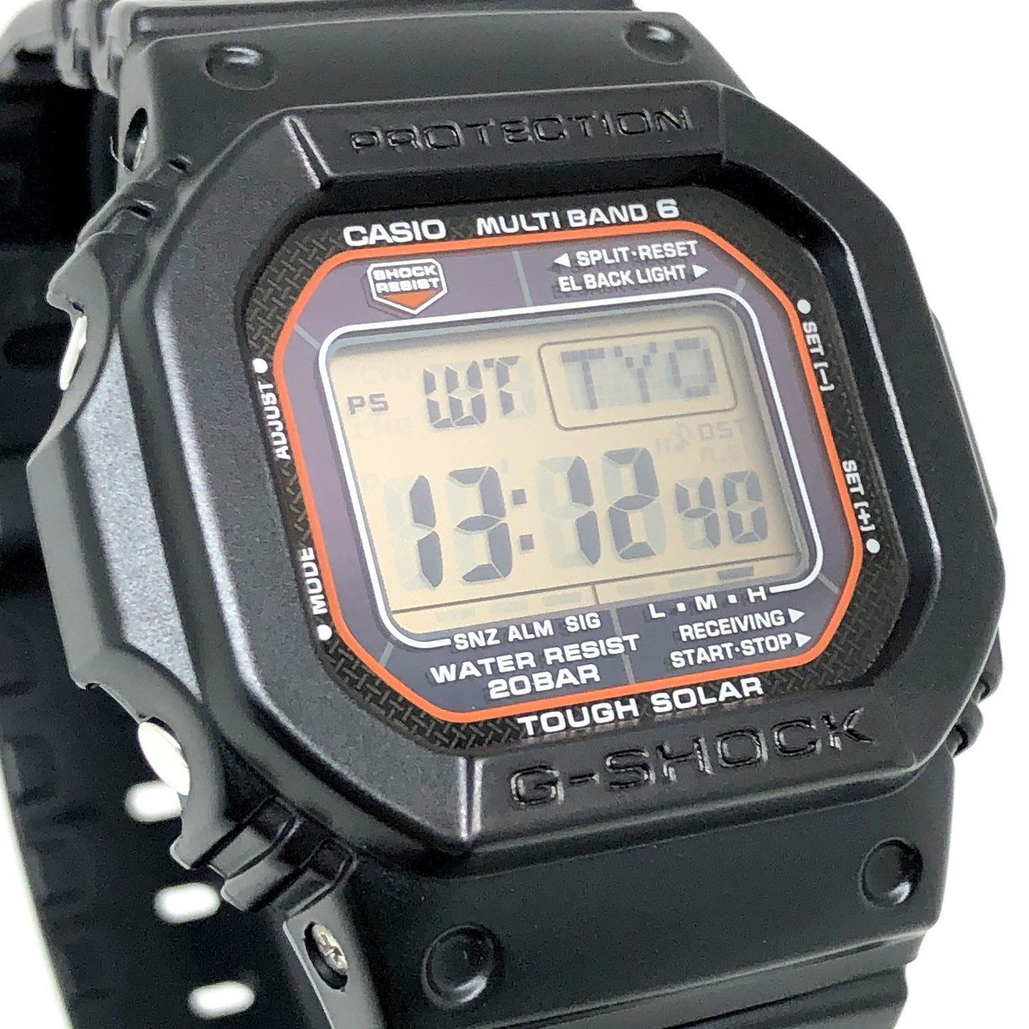 GW-M5610R-1 電波ソーラー オレンジ液晶モデル