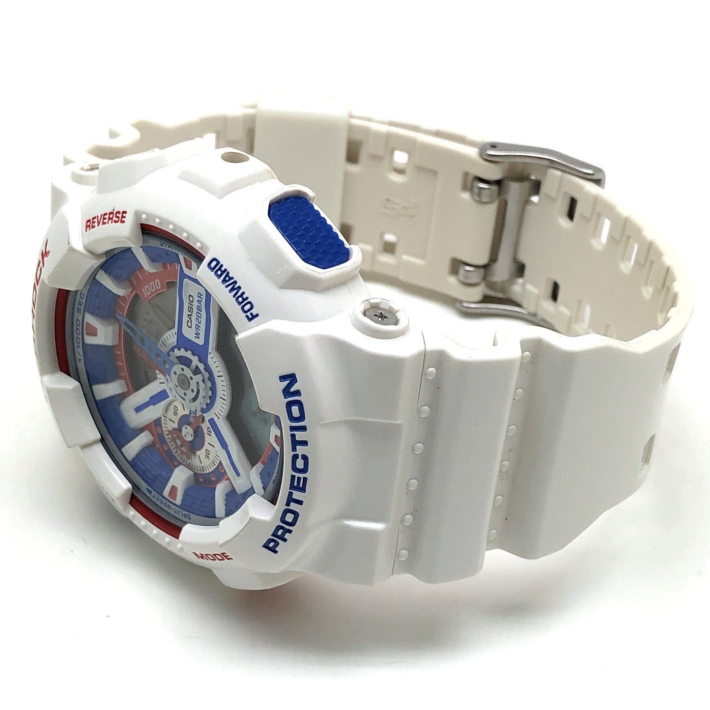 GA-110TR-7A ビッグケース ホワイトトリコロール