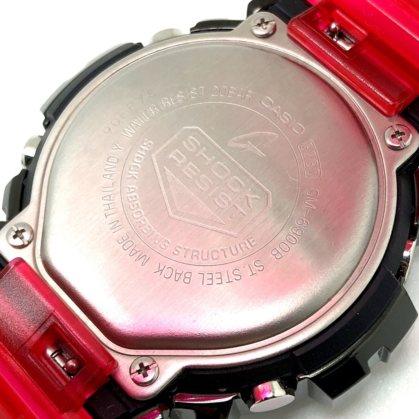 GM-6900B-4 メタルカバードシリーズ ブラックメタル レッドスケルトン
