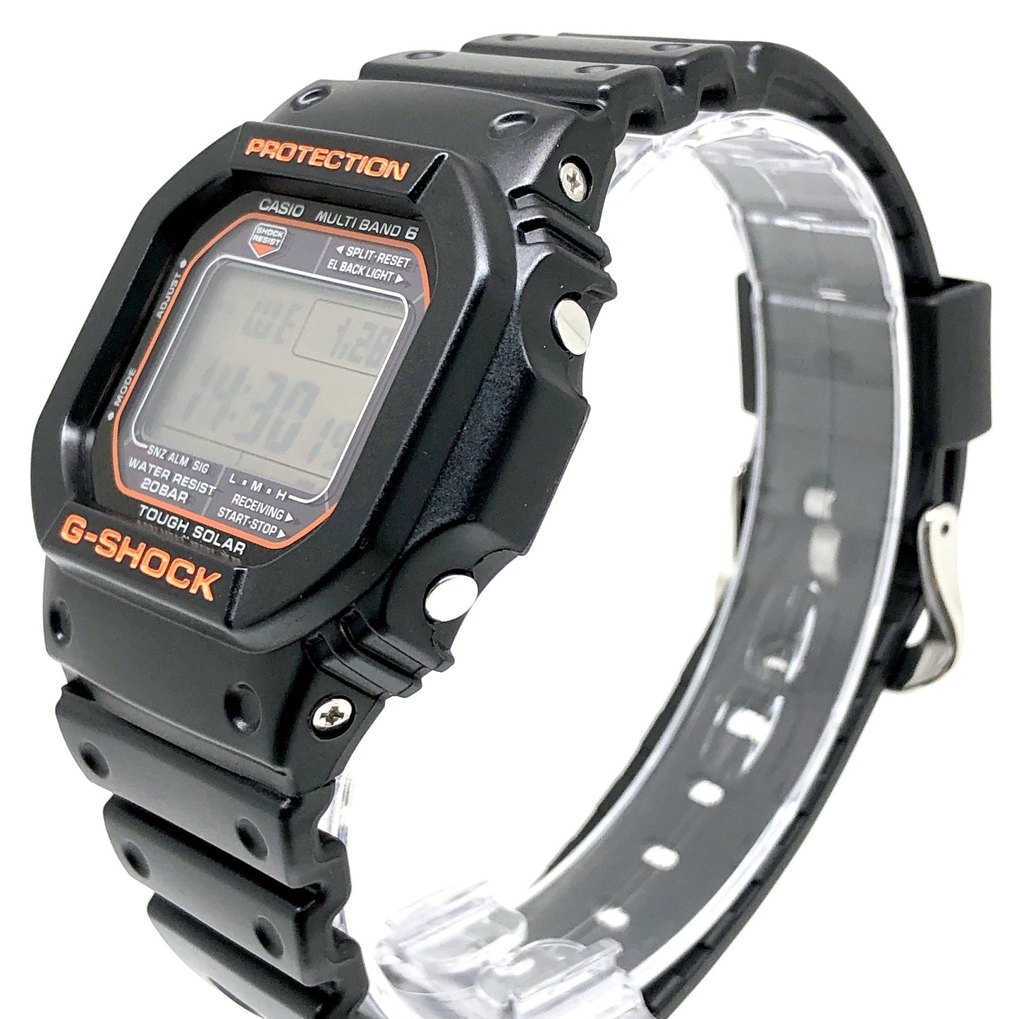 GW-M5610R-1 電波ソーラー オレンジ液晶モデル