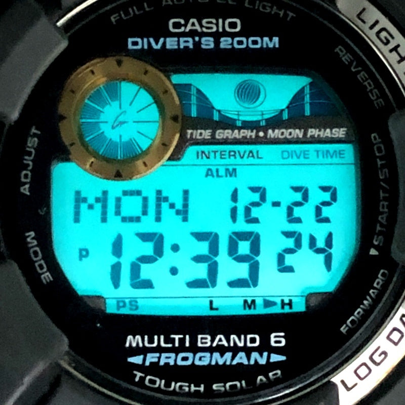 GWF-1000G-1 フロッグマン 電波ソーラー黒金蛙