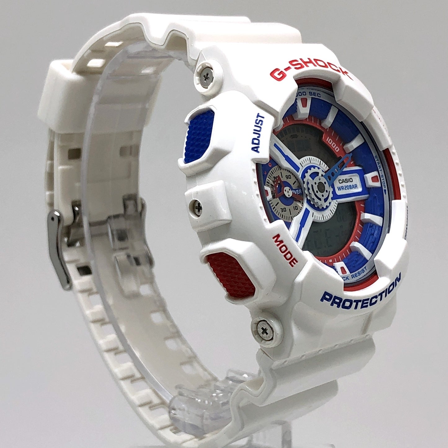 GA-110TR-7A ビッグケース ホワイトトリコロール