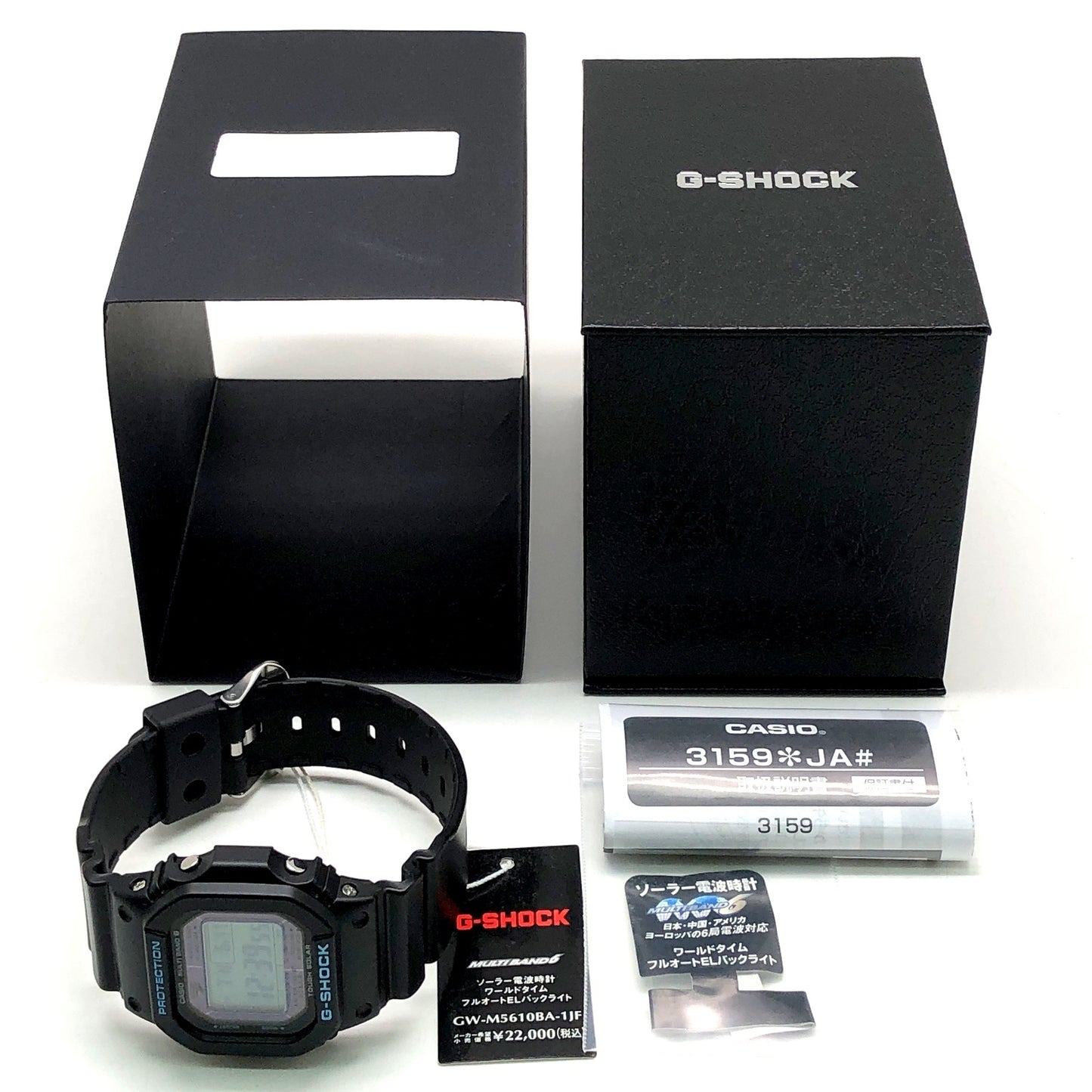GW-M5610BA-1 電波ソーラー搭載 ブラック×ブルーシリーズ