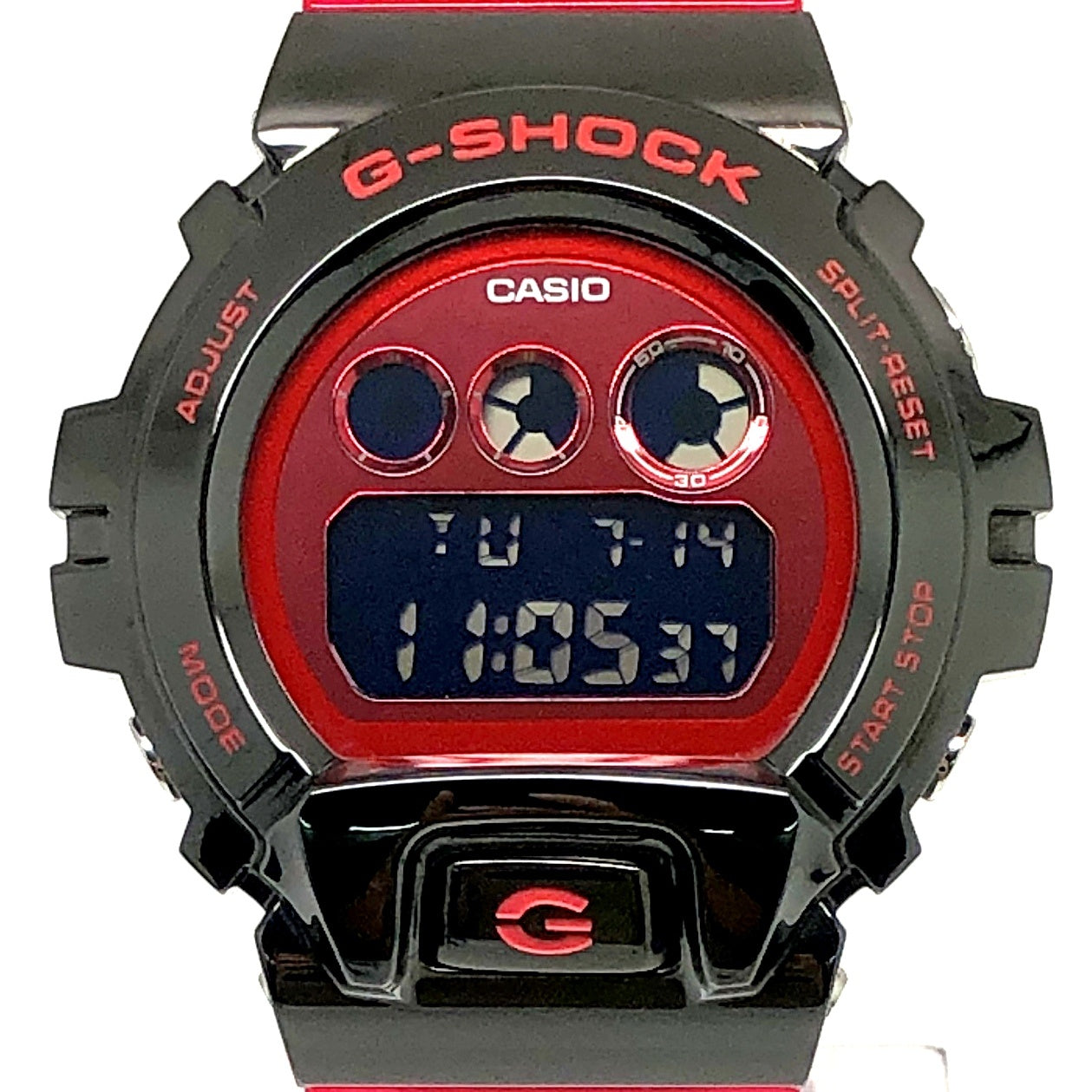 GM-6900B-4 メタルカバードシリーズ ブラックメタル レッドスケルトン
