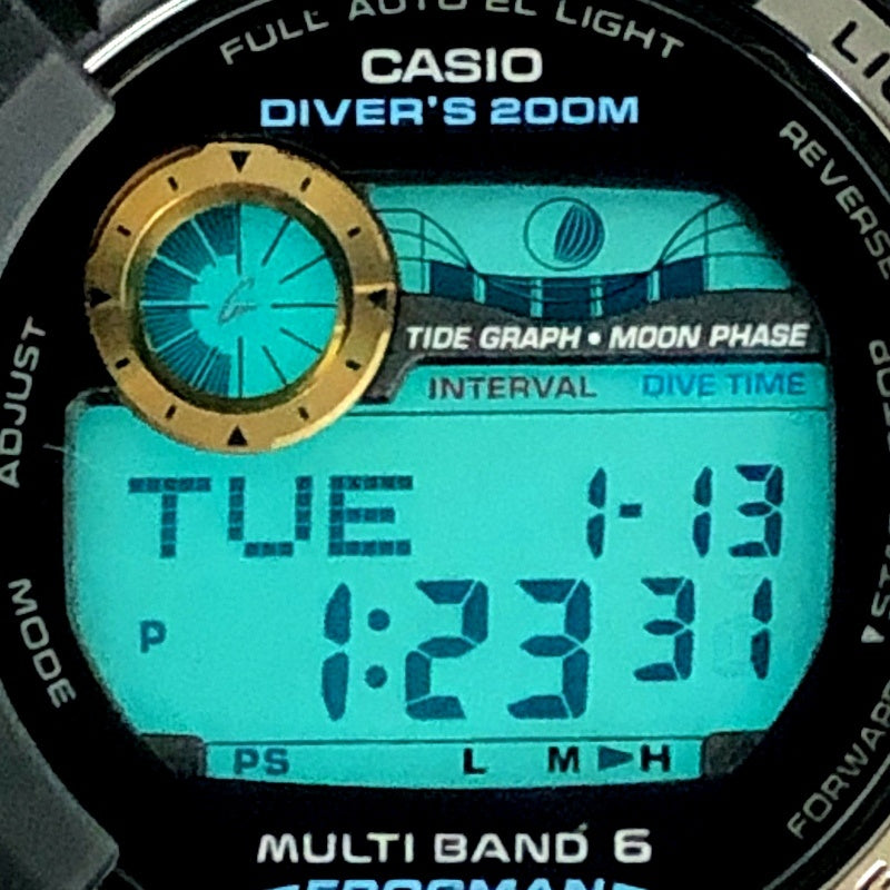 GWF-1000G-1 フロッグマン 電波ソーラー黒金蛙