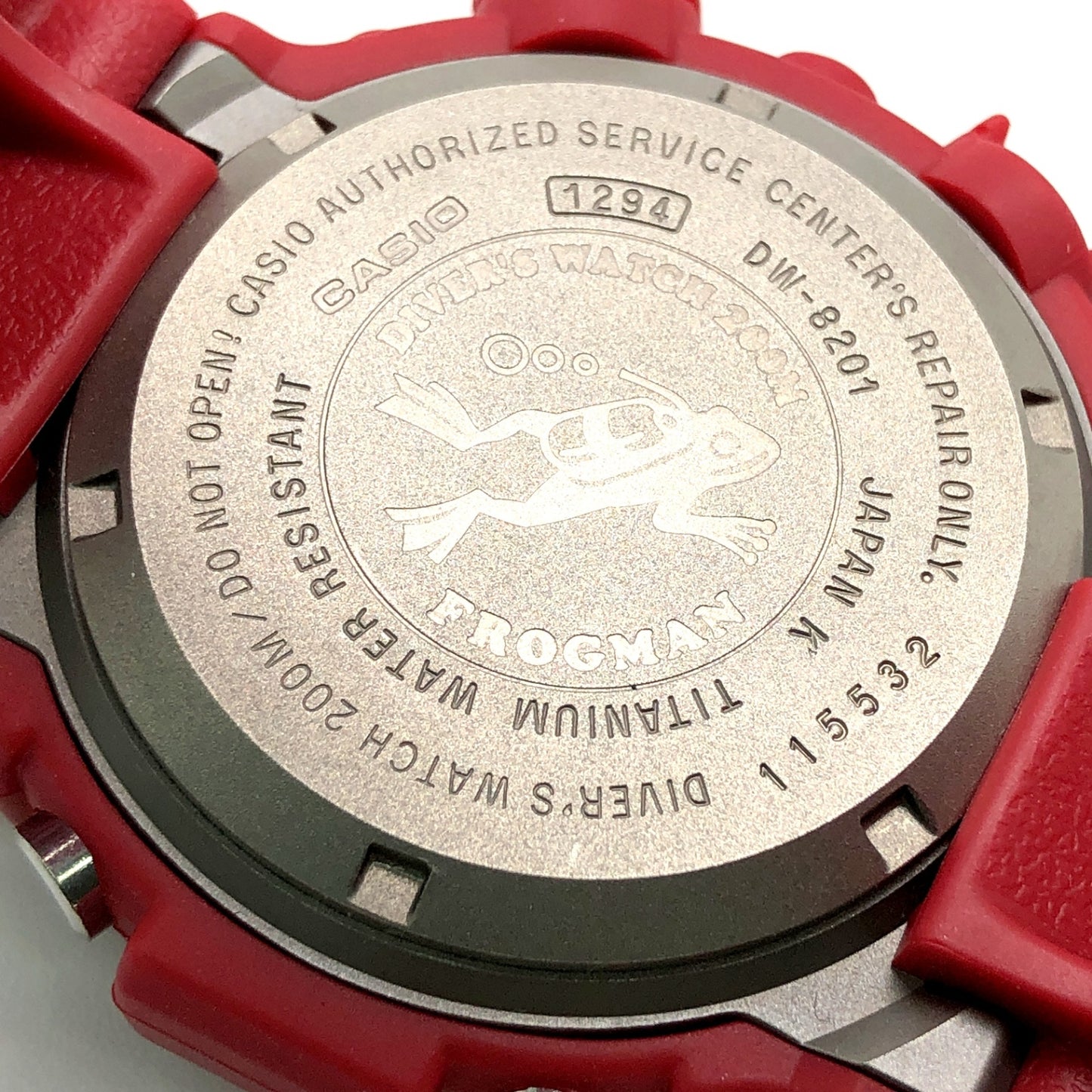 DW-8201GF-4 フロッグマン 赤蛙 パール調メタリックレッド