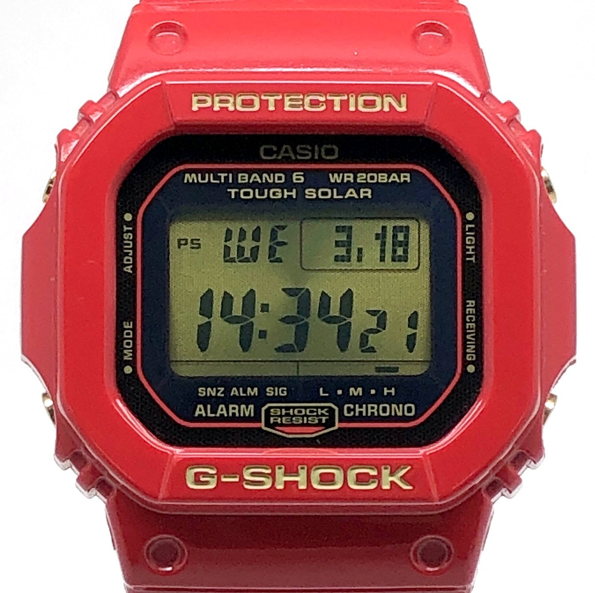 GW-M5630A-4 Gショック30周年記念 ライジングレッド