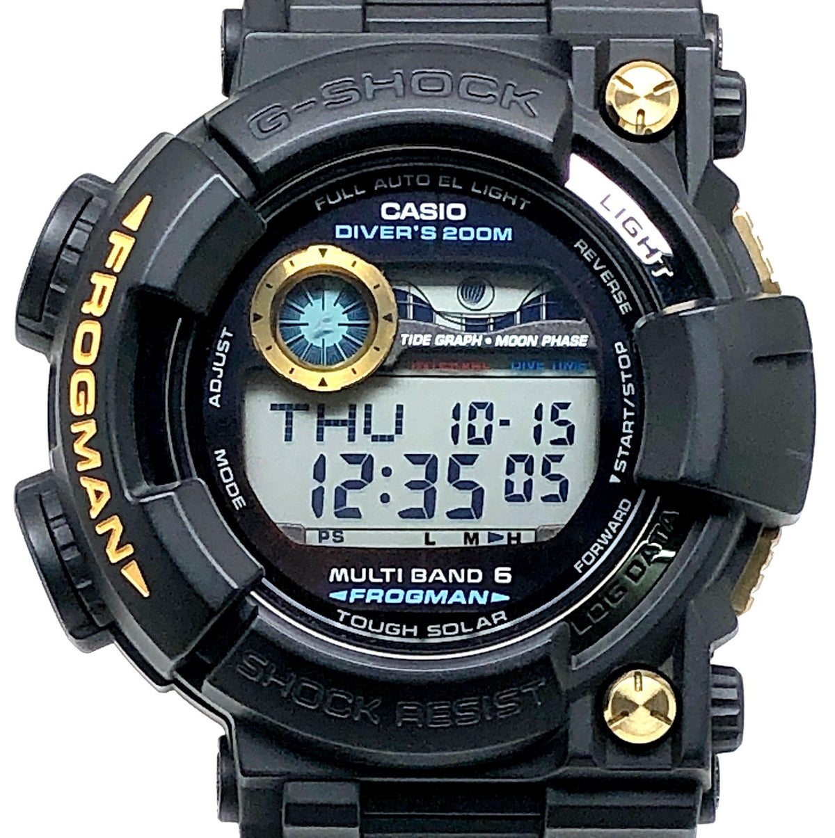 GWF-1000G-1 フロッグマン 電波ソーラー黒金蛙