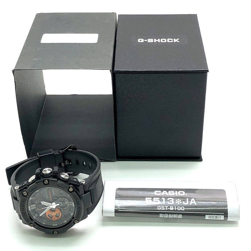 GST-B100B-1A4 G-STEEL クロノグラフ Bluetooth搭載モデル