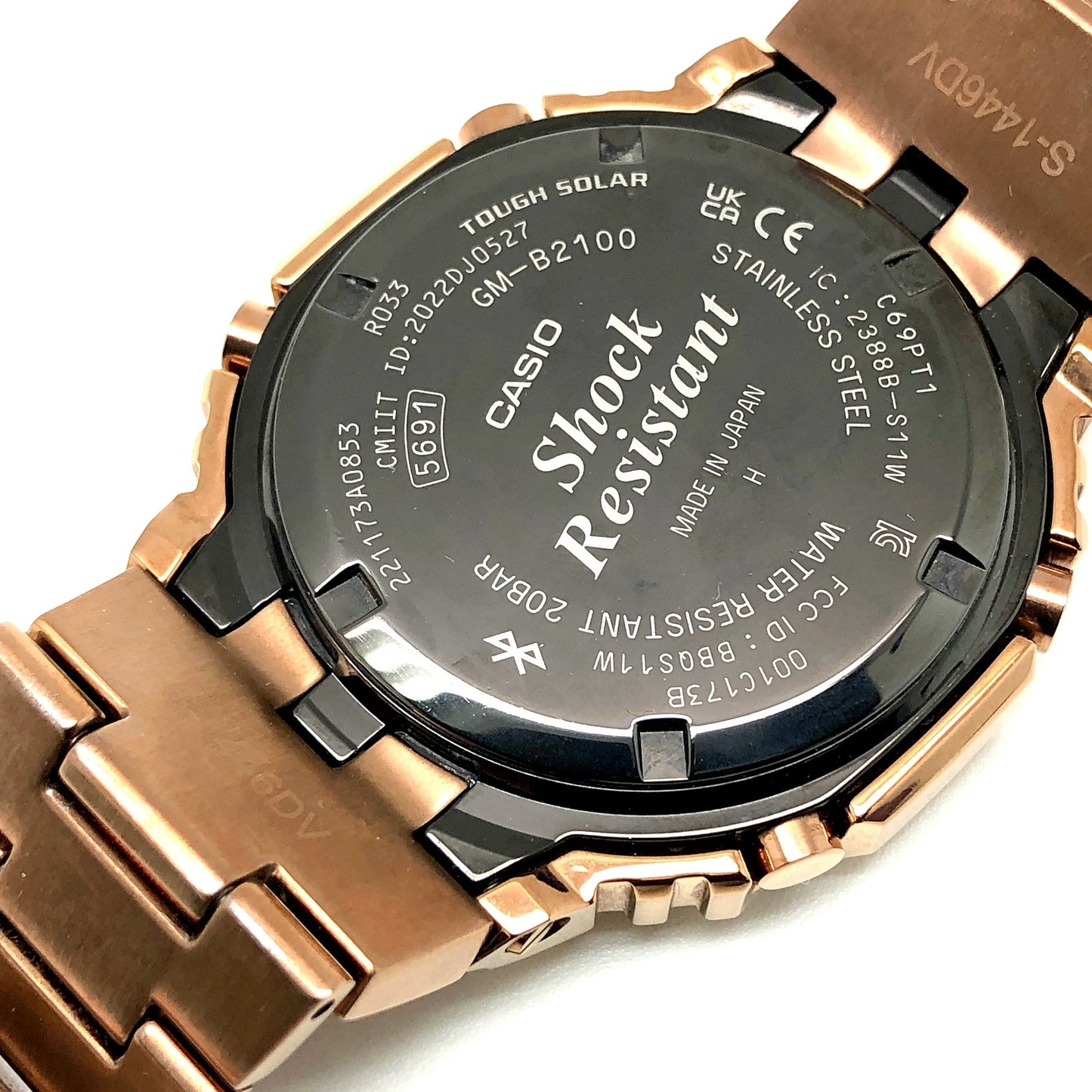 GM-B2100GD-5A フルメタル カシオーク ローズゴールド