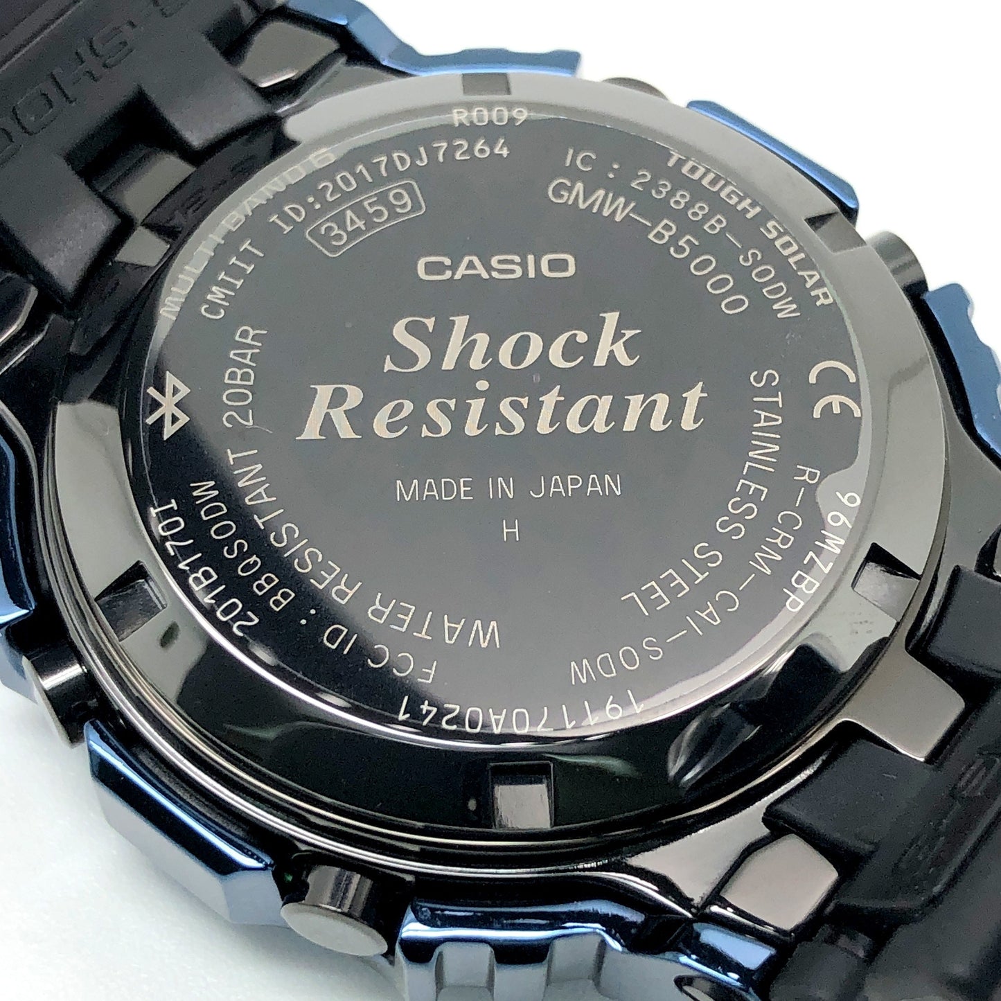 GMW-B5000G-2 フルメタル メタリックブルー ウレタンバンド