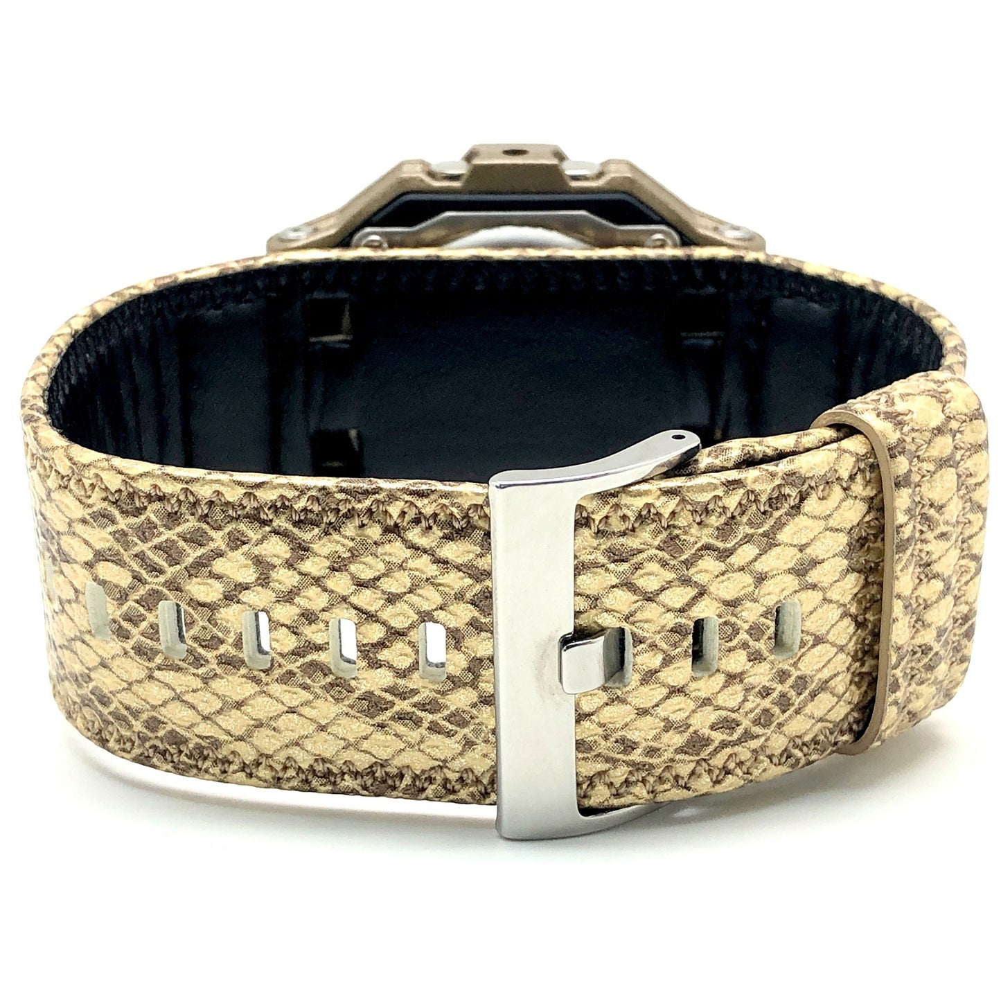 G-7800GL-9 ゴールドパイソン 蛇革調バンド