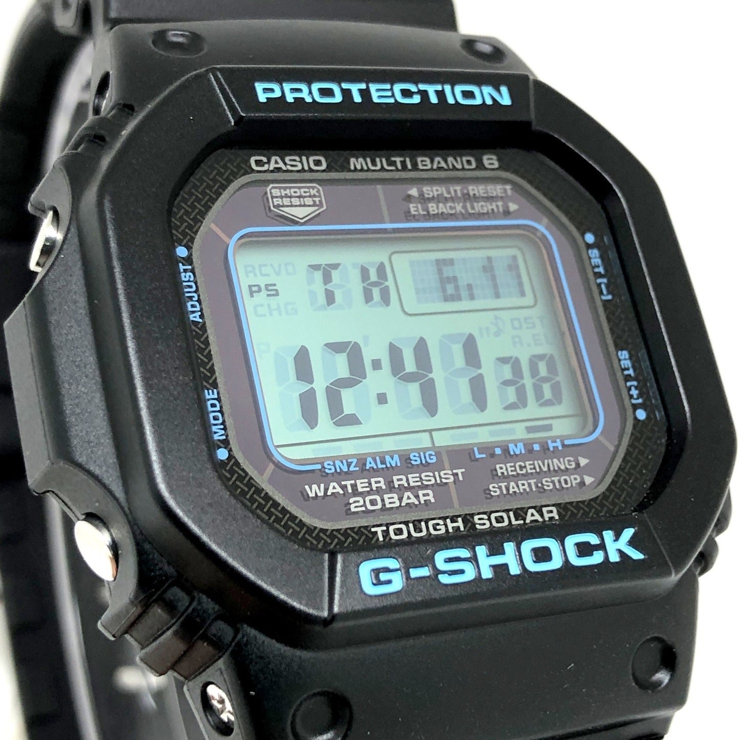 GW-M5610BA-1 電波ソーラー搭載 ブラック×ブルーシリーズ