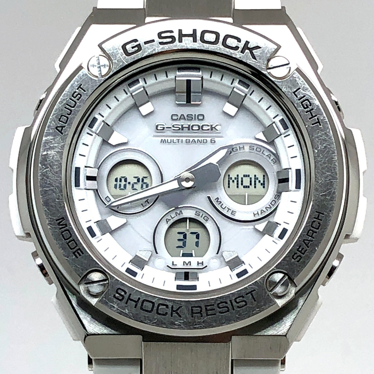GST-W310-7A G-STEEL SILVER×WHITE