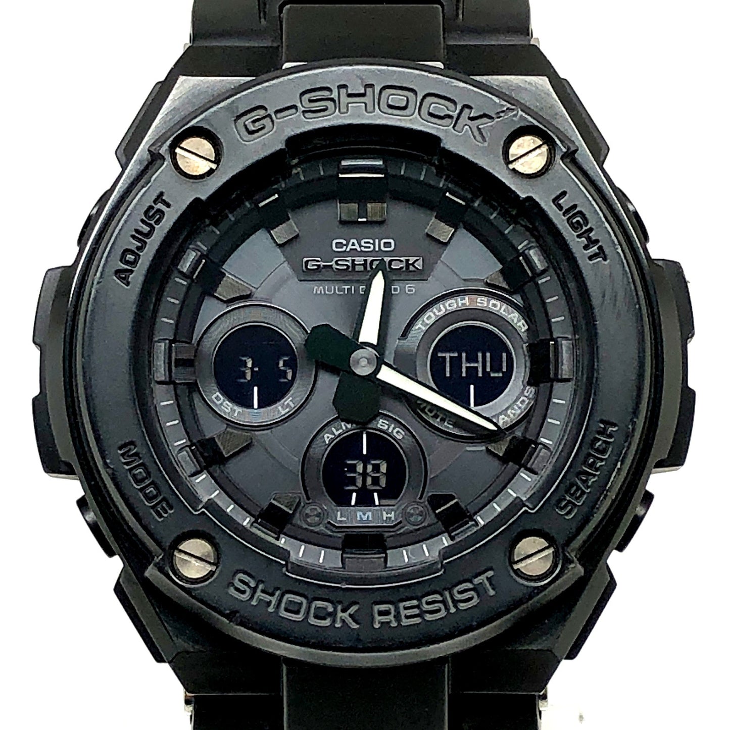 GST-W300G-1A1 G-STEEL 電波ソーラー ミッドサイズモデル