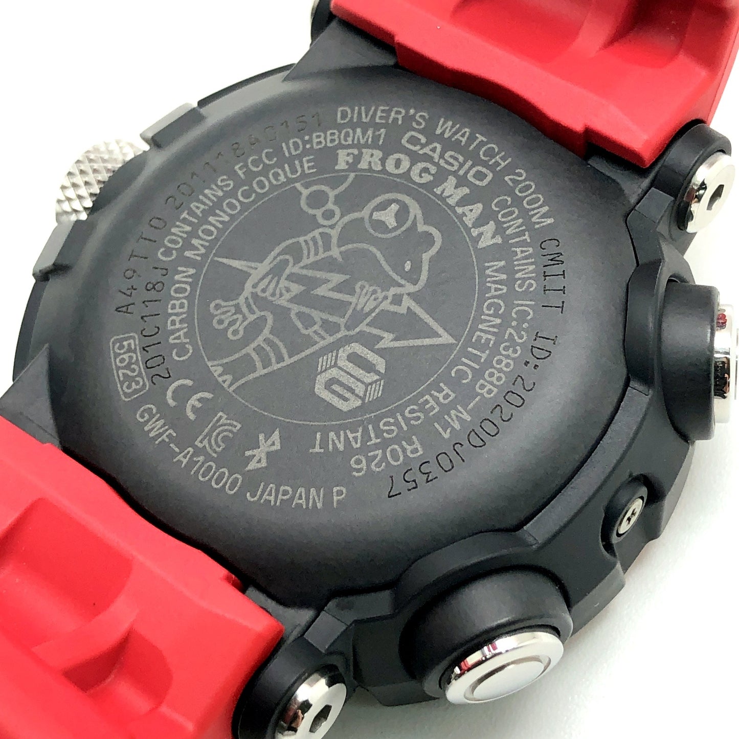 GWF-A1000-1A4JF フロッグマン アナログモデル ブラック×レッド