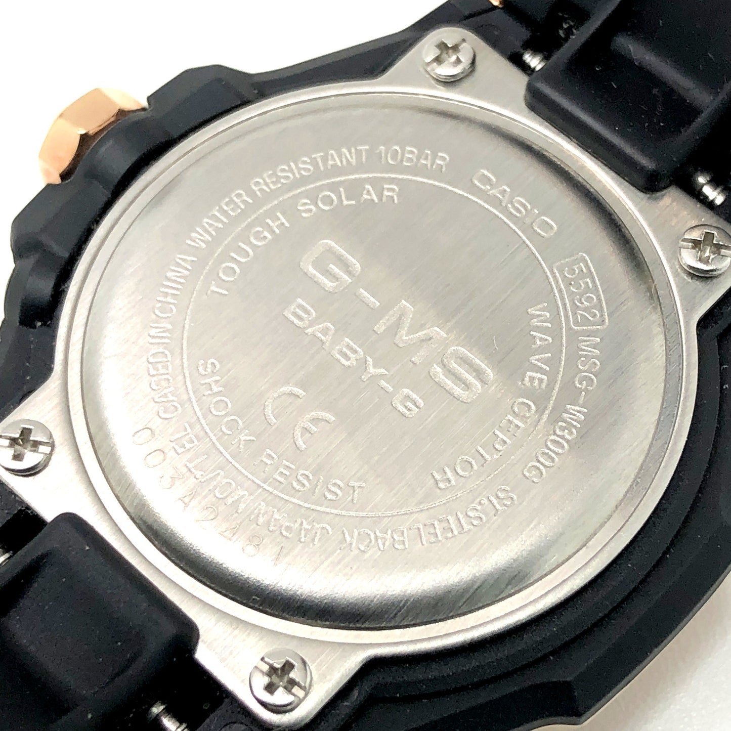 MSG-W300G-1A BABY-G G-MS 電波ソーラー ピンクゴールド×ブラック