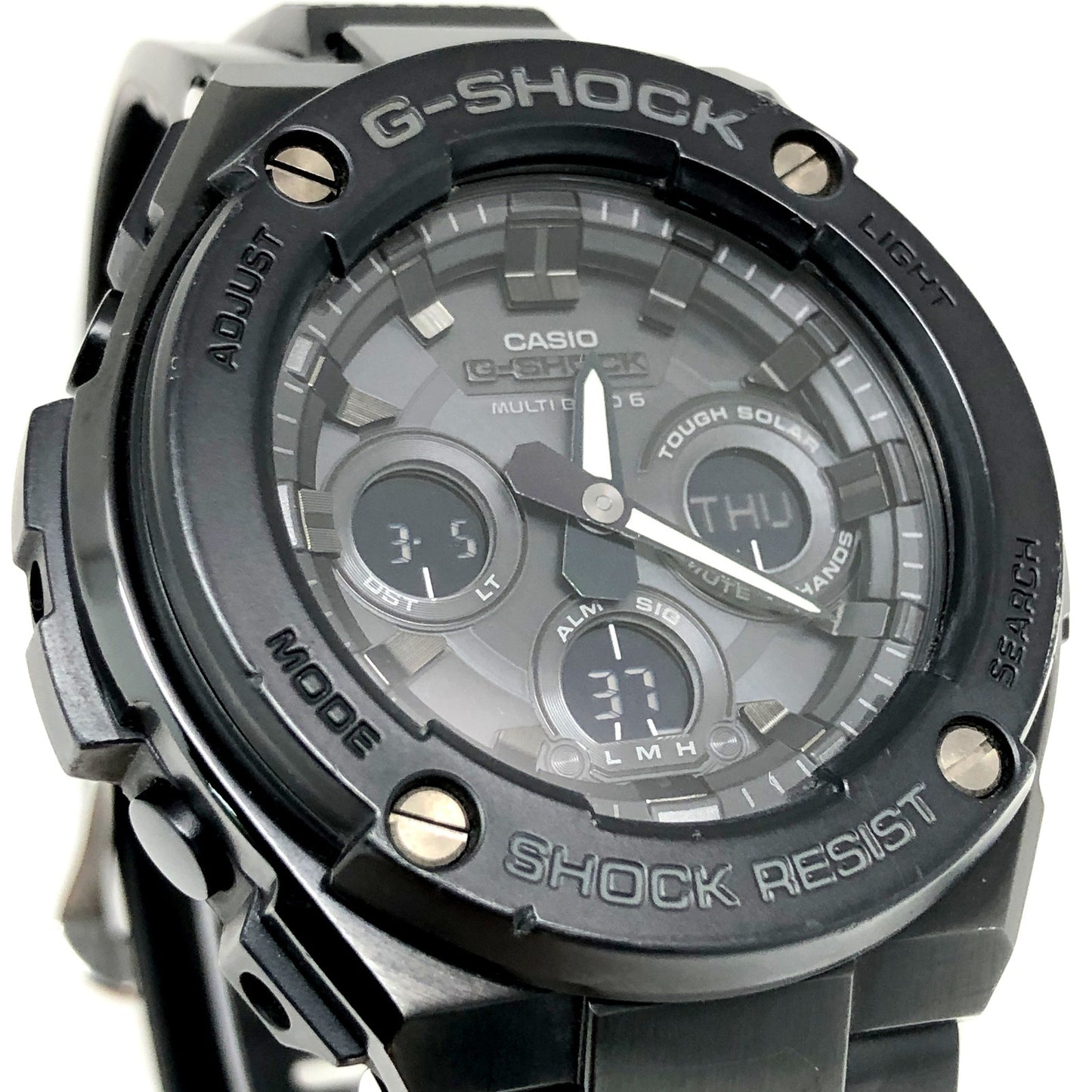 GST-W300G-1A1 G-STEEL 電波ソーラー ミッドサイズモデル