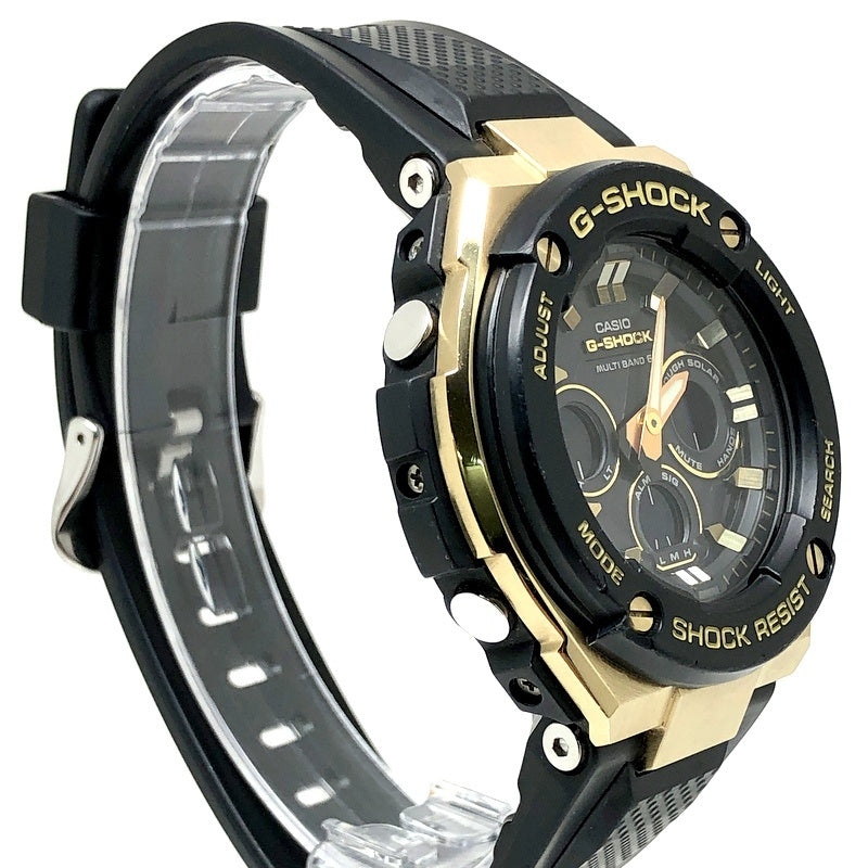 GST-W300G-1A9 G-STEEL ミッドサイズモデル ブラック×ゴールド