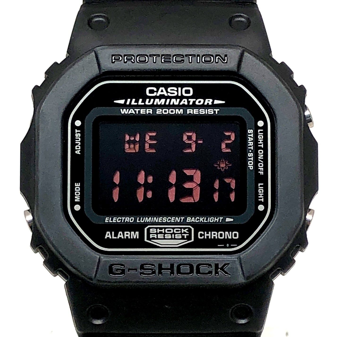 DW-056BK-1V リアルブラック 赤文字反転液晶