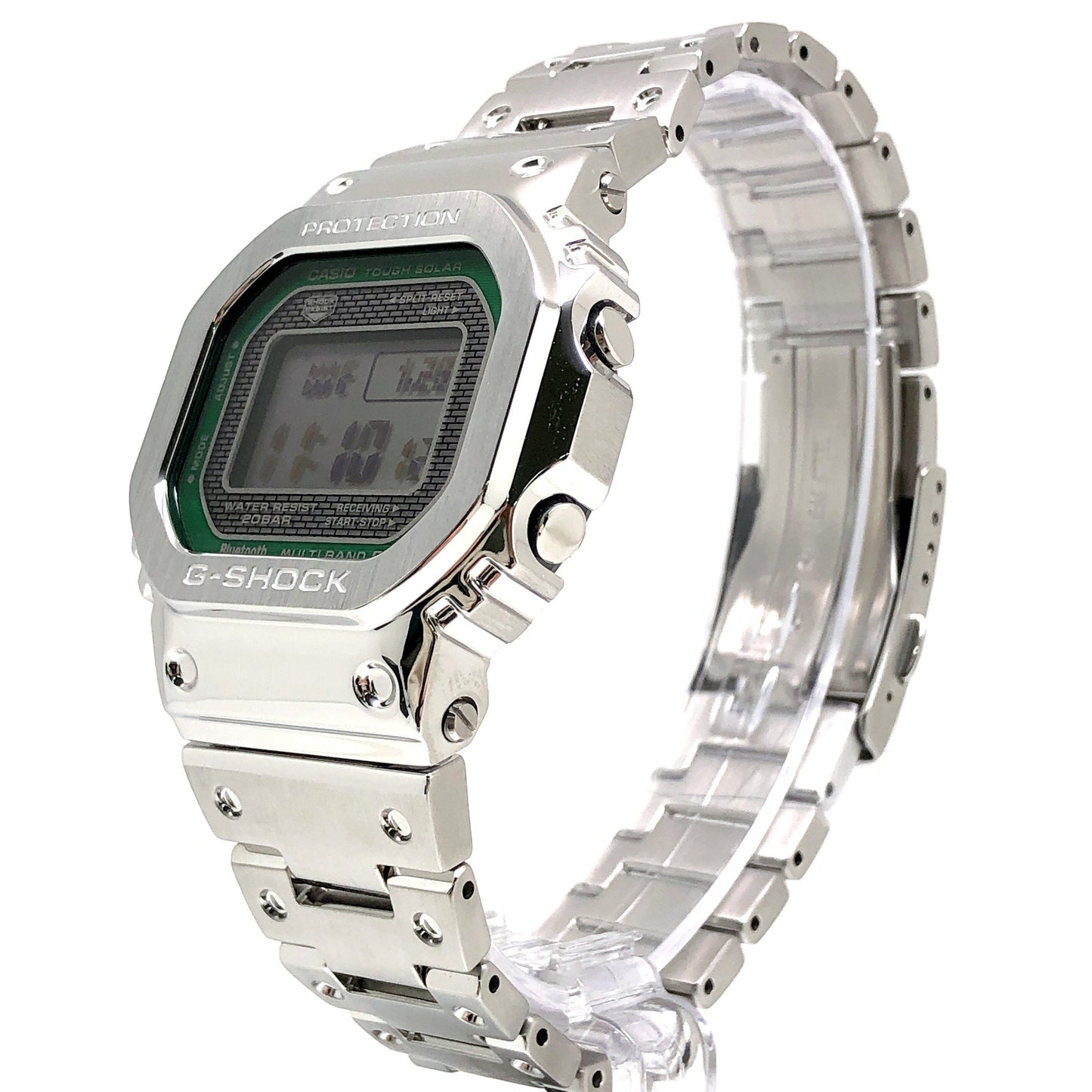 GMW-B5000D-3 フルメタル シルバー グリーンダイヤル