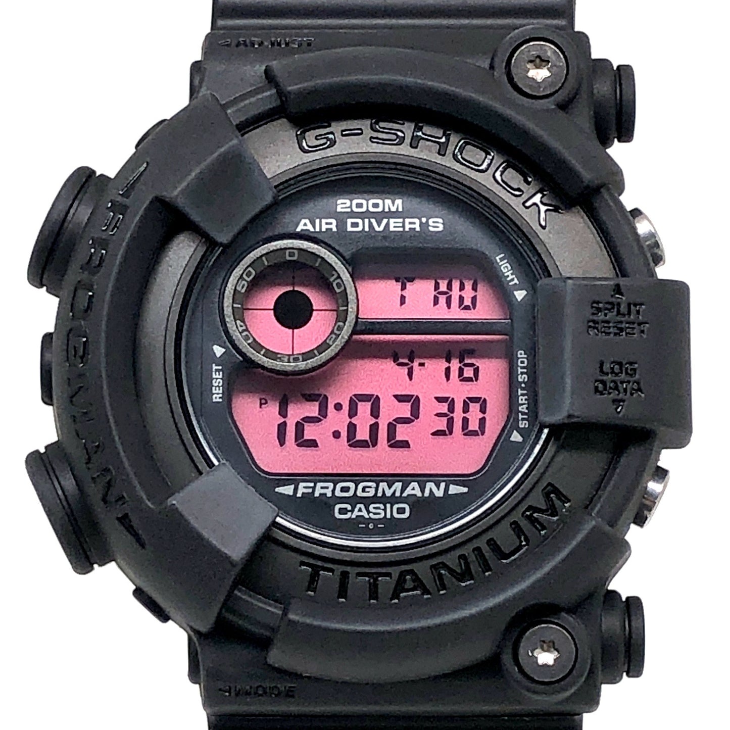 DW-8200BK-1 フロッグマン リアルブラック レッド液晶