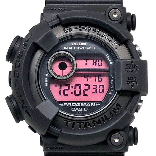 DW-8200BK-1 フロッグマン リアルブラック レッド液晶