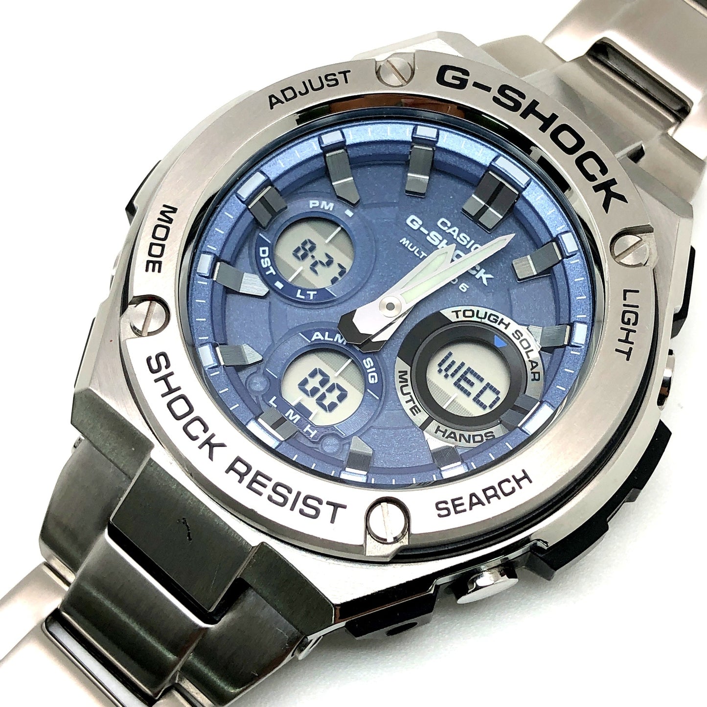 GST-W110D-2A Gスチール 電波ソーラーモデル