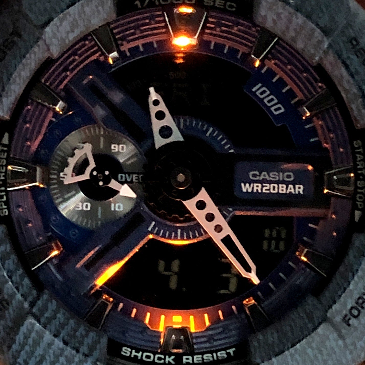 GA-110DC-1A ビッグケース デニムカラー