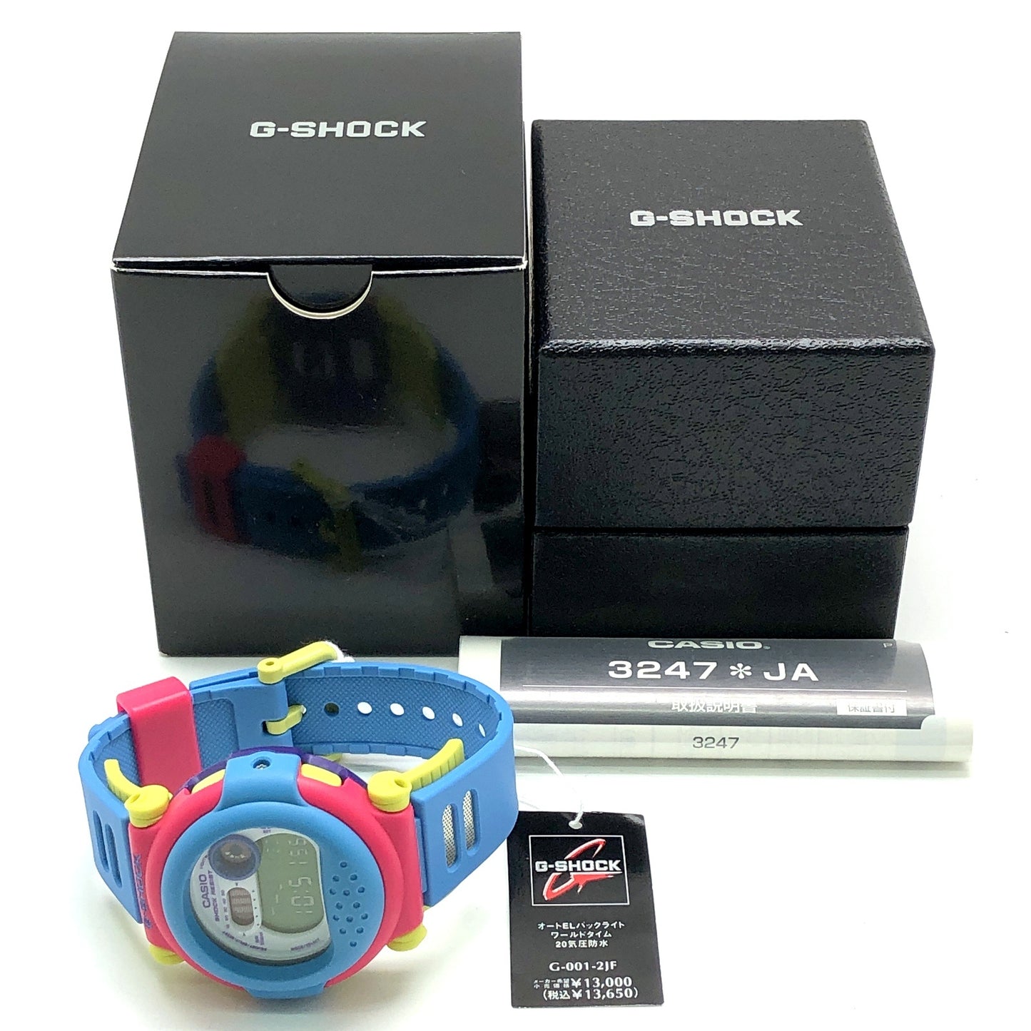 G-001-2 復刻ジェイソン マルチカラー ブルー×ピンク