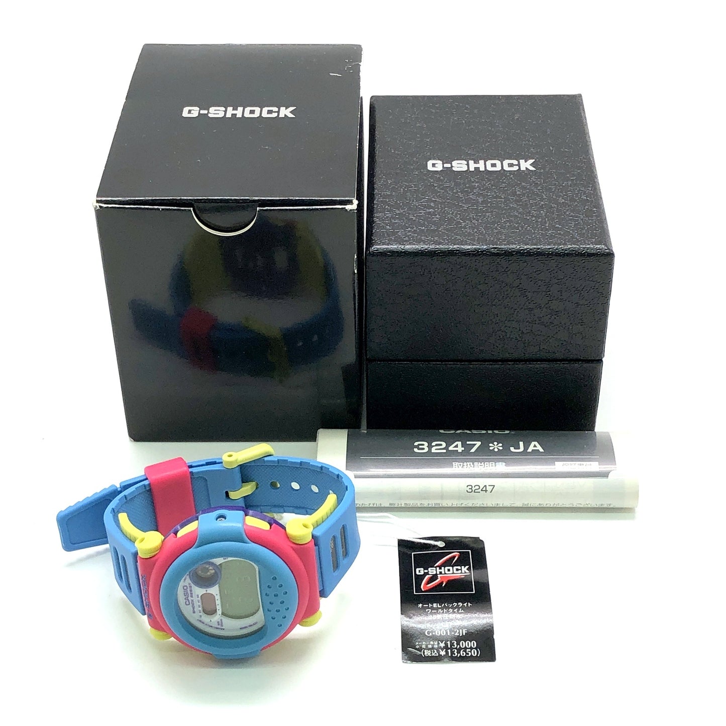 G-001-2 復刻ジェイソン マルチカラー ブルー×ピンク