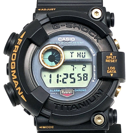 DW-8200B-9A ゴールドチタンフロッグマン 黒金蛙