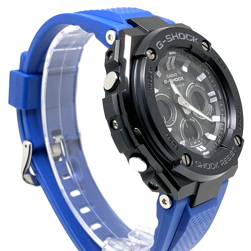 GST-W300G-2A1 G-STEEL ミッドサイズモデル ブラック×ブルー
