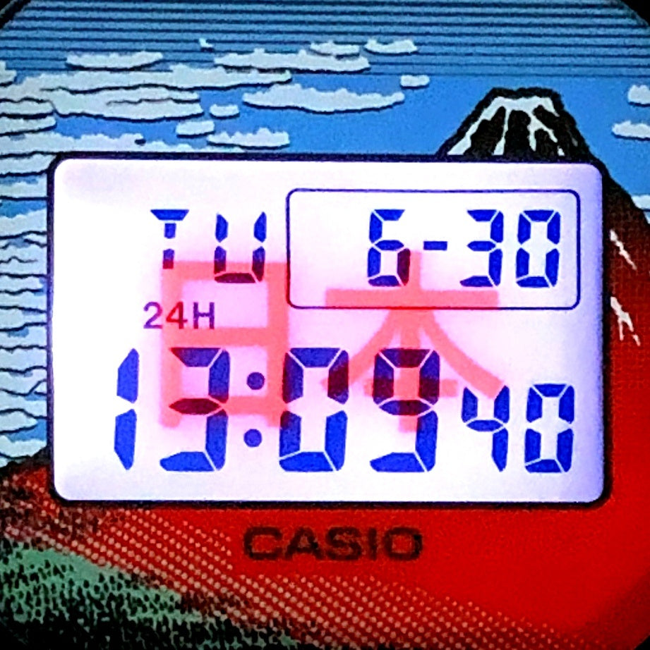 DW-5600KHG24-1 葛飾北斎 富嶽三十六景 凱風快晴(赤富士)