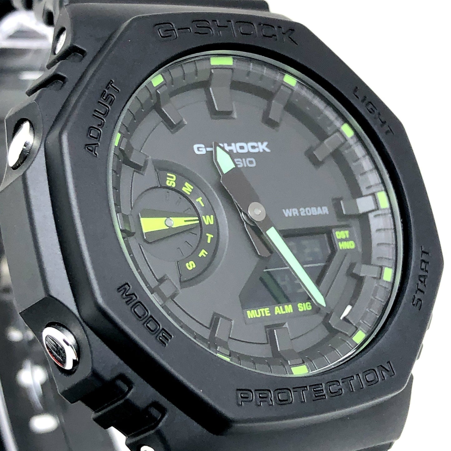 GA-2100-1A3 ネオンアクセントシリーズ グリーン