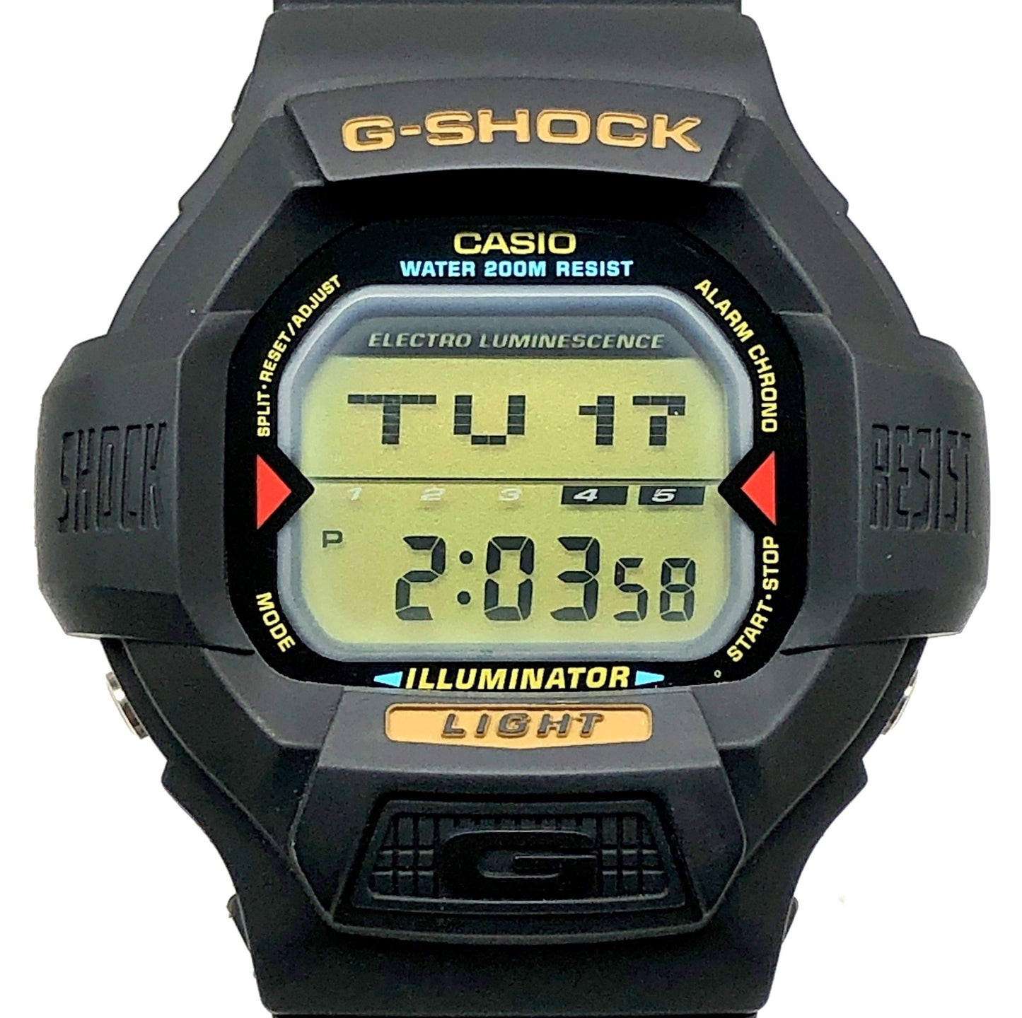 DW-8030G-1V 文字スクロール シルバー液晶 海外モデル