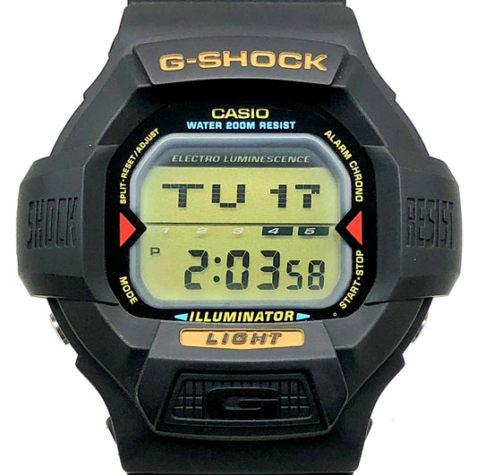 DW-8030G-1V 文字スクロール シルバー液晶 海外モデル
