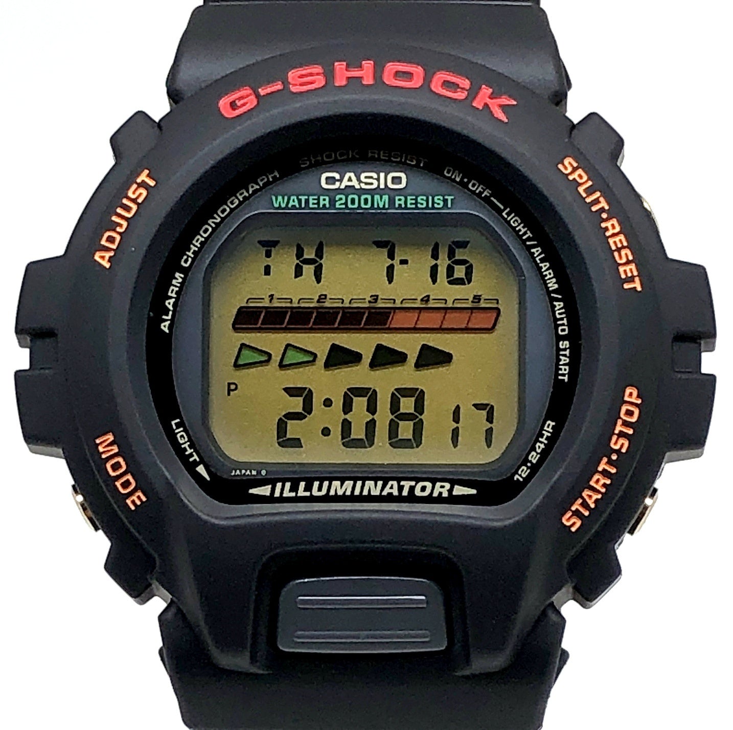 DW-6600G-9V ゴールド液晶 イルミネーター 海外モデル