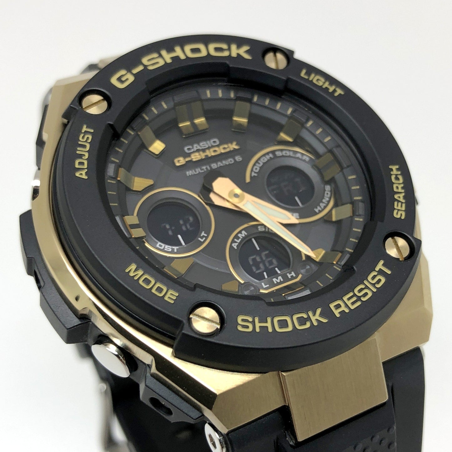 GST-W300G-1A9 G-STEEL BLACK×GOLD