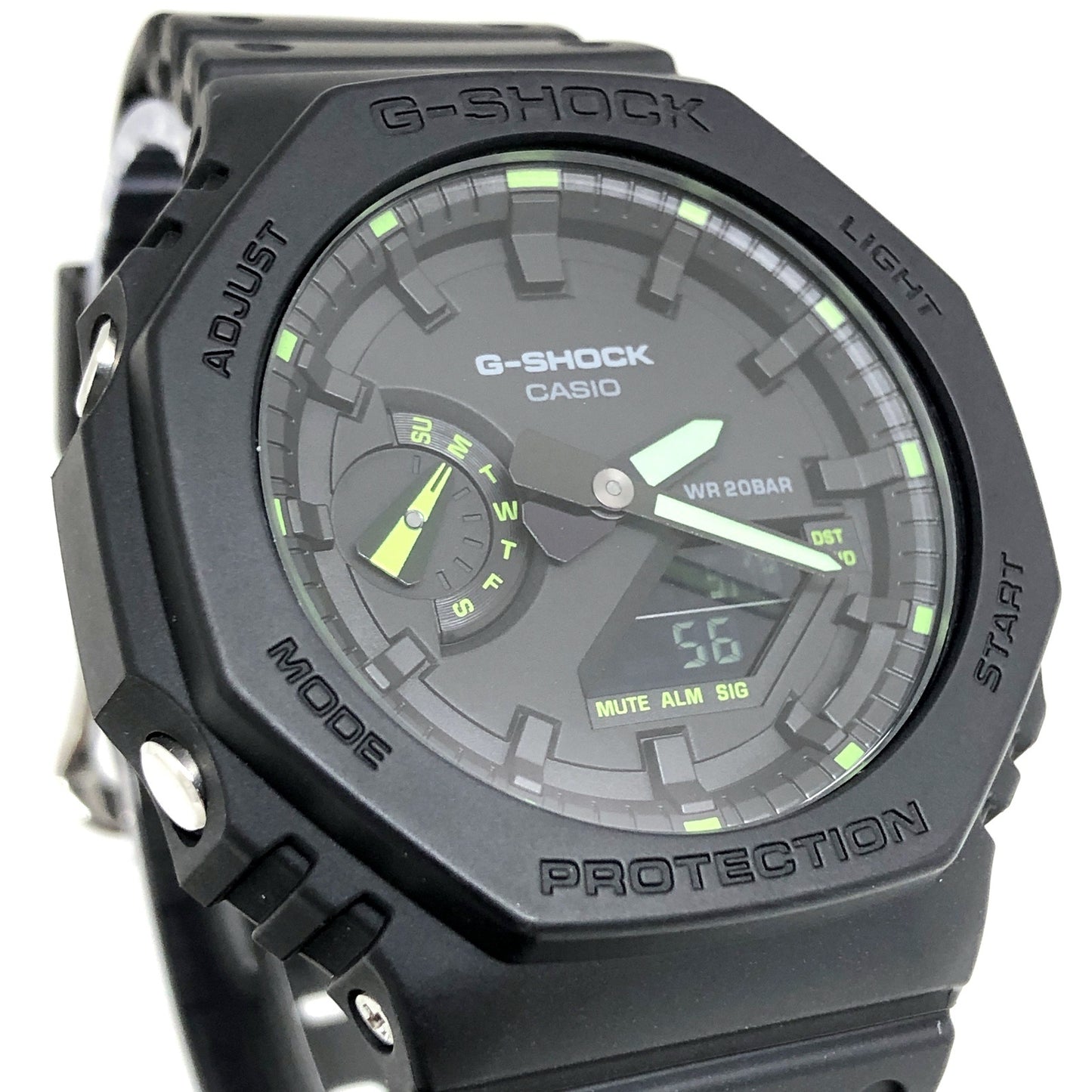 GA-2100-1A3 ネオンアクセントシリーズ グリーン