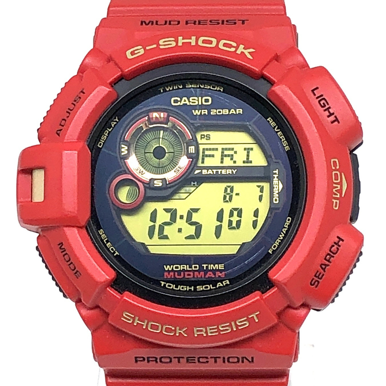 G-9330A-4 Gショック30周年記念 ライジングレッド マッドマン 海外モデル
