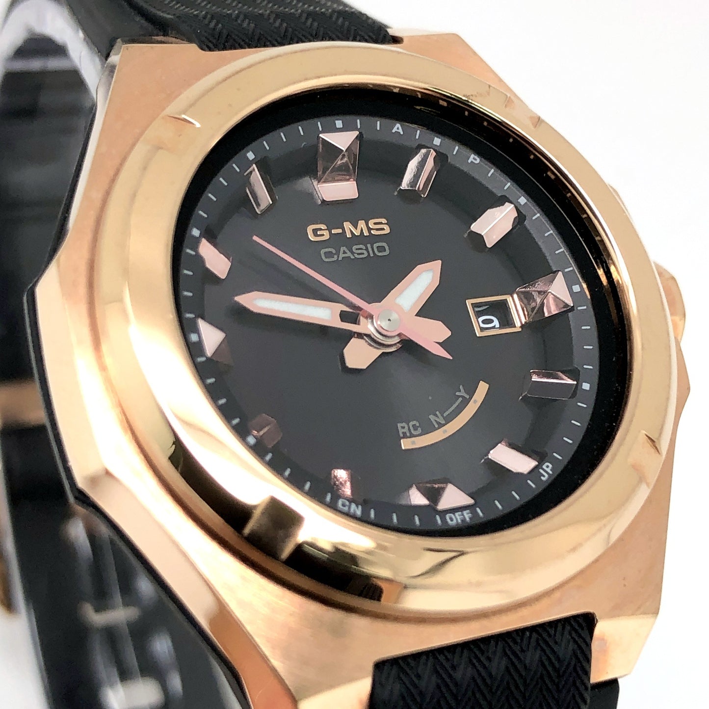 MSG-W300G-1A BABY-G G-MS 電波ソーラー ピンクゴールド×ブラック