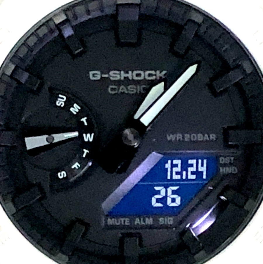 GA-2100-7A オクタゴン カシオーク ホワイト×ブラック