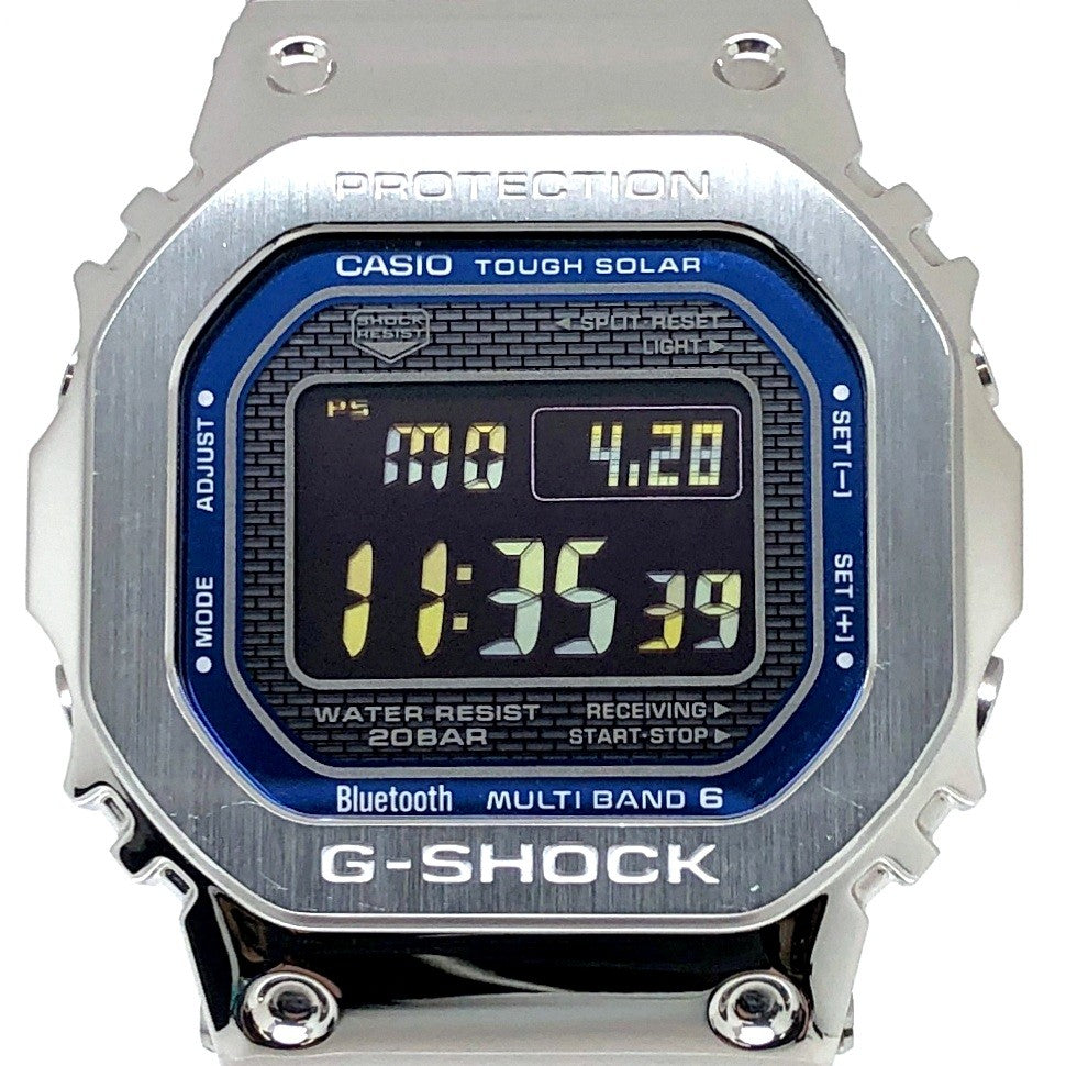 GMW-B5000D-2 フルメタル シルバー メタリックブルーダイヤル