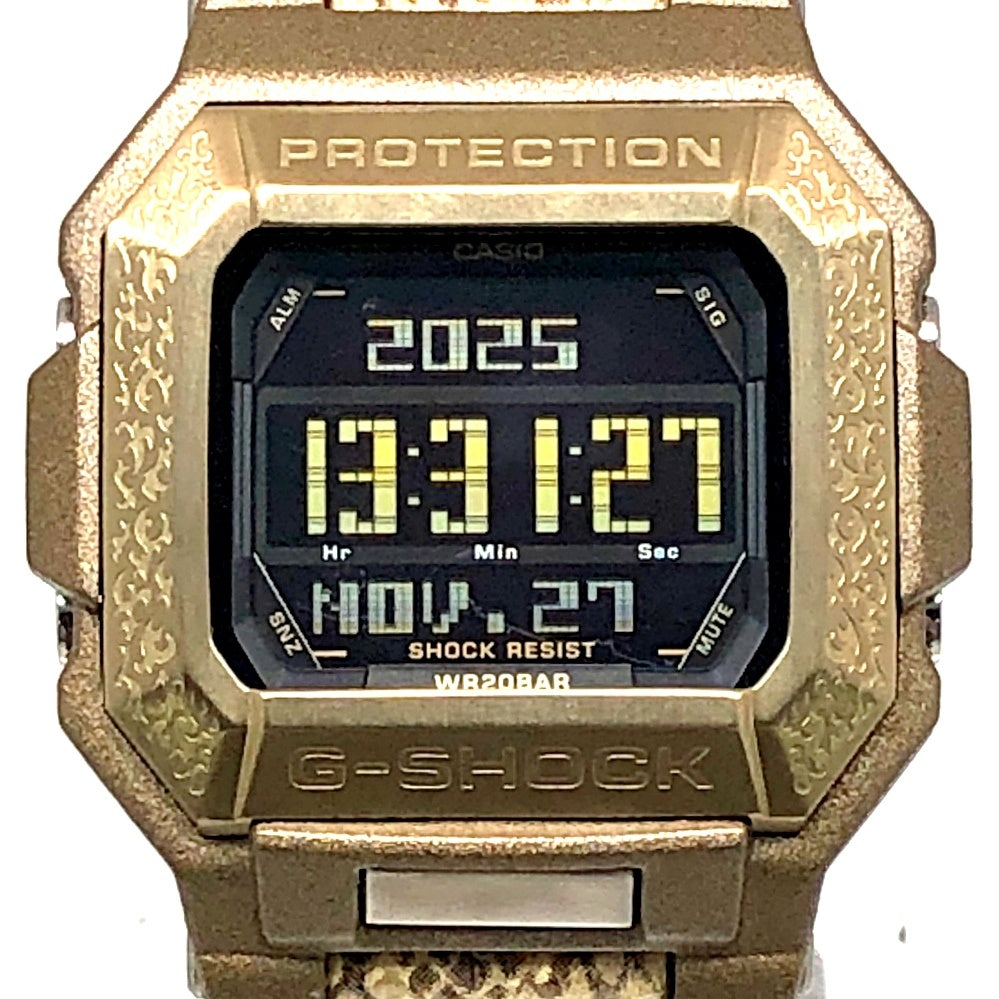 G-7800GL-9 ゴールドパイソン 蛇革調バンド
