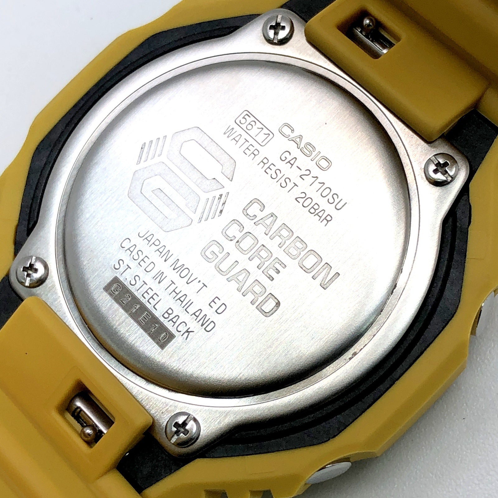 CASIO G-SHOCK GA-2110SU-9A イエロー 美品 電池交換済 CASIO G-SHOCK GA-2110SU-9A イエロー 美品 電池交換済 - メルカリ