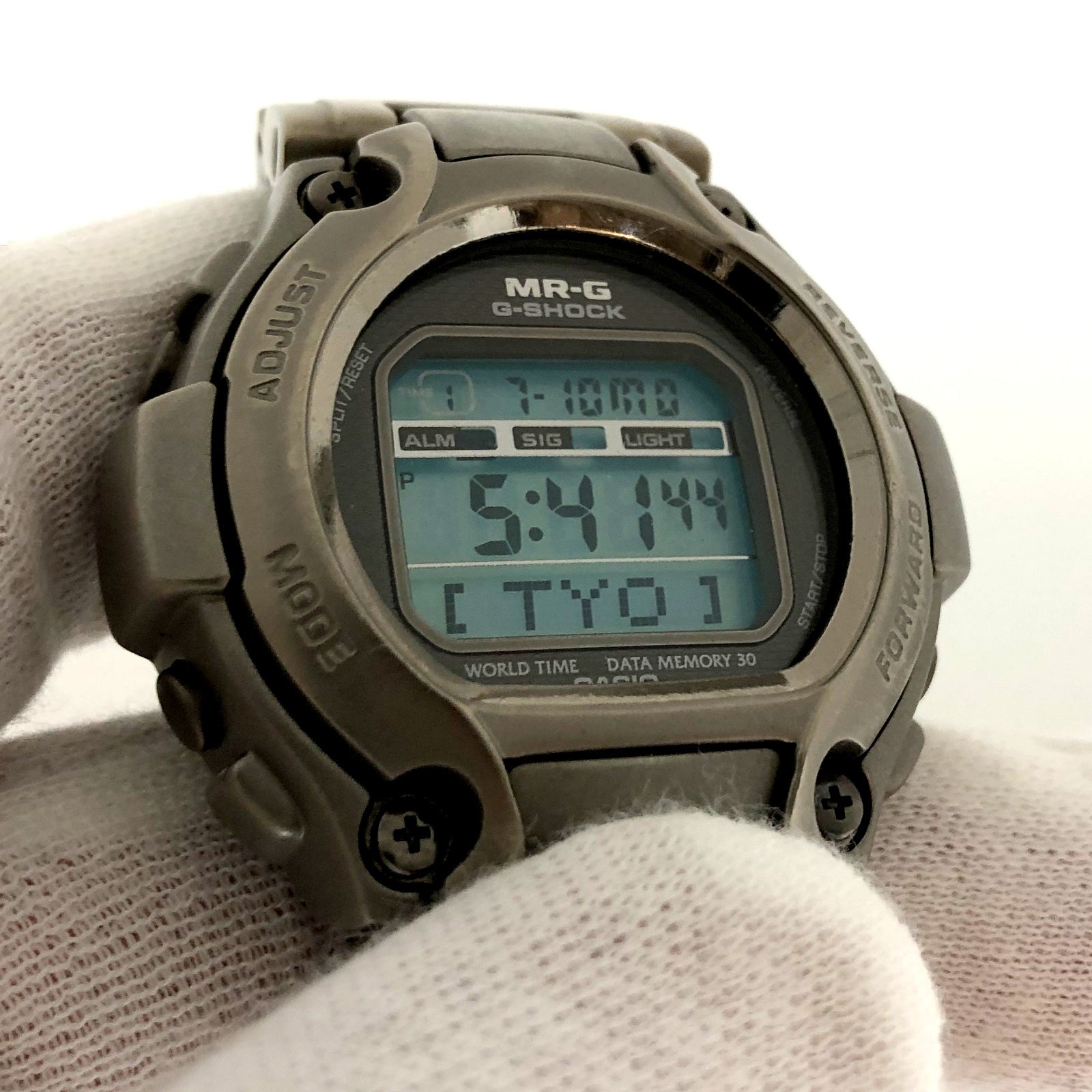 電池交換済】カシオMRG-200T フルメタルGショック丸型チタン - 時計