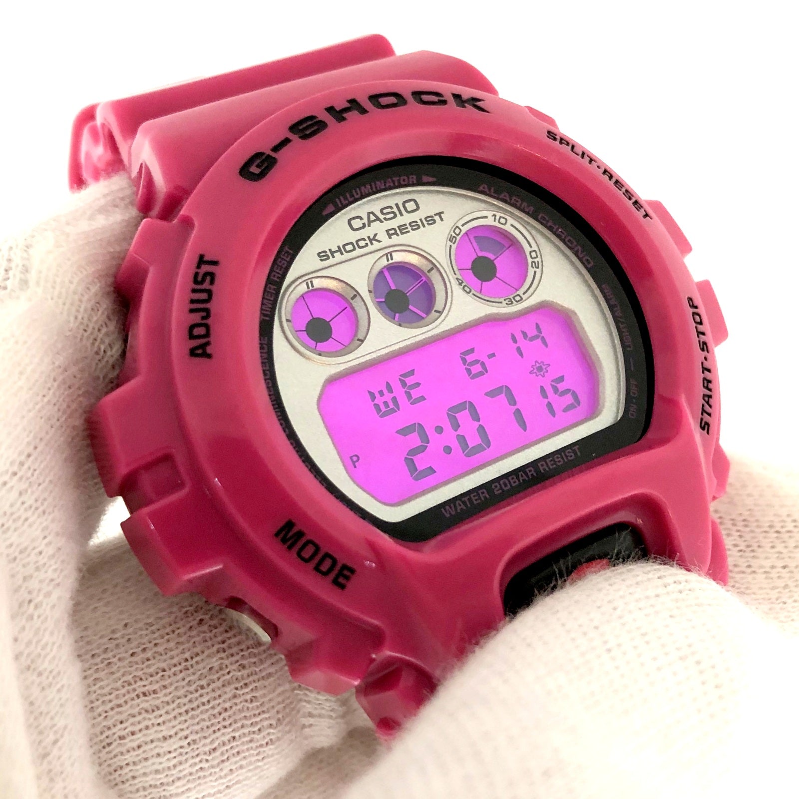 オンライン限定商品】 ジャンク品 G-SHOCK DW-9600CS ピンク 腕時計 